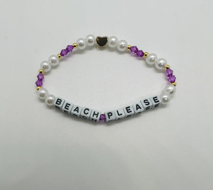 "BEACH PLEASE" Braclet