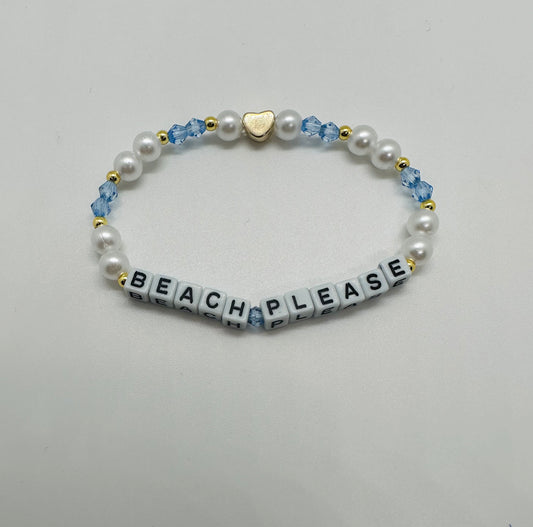 "BEACH PLEASE" Braclet